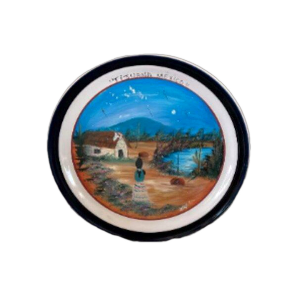 Large Hand Painted Tijuana Mexico Decoration Plate